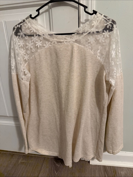 Source Unknown Tops - Cream lace blouse